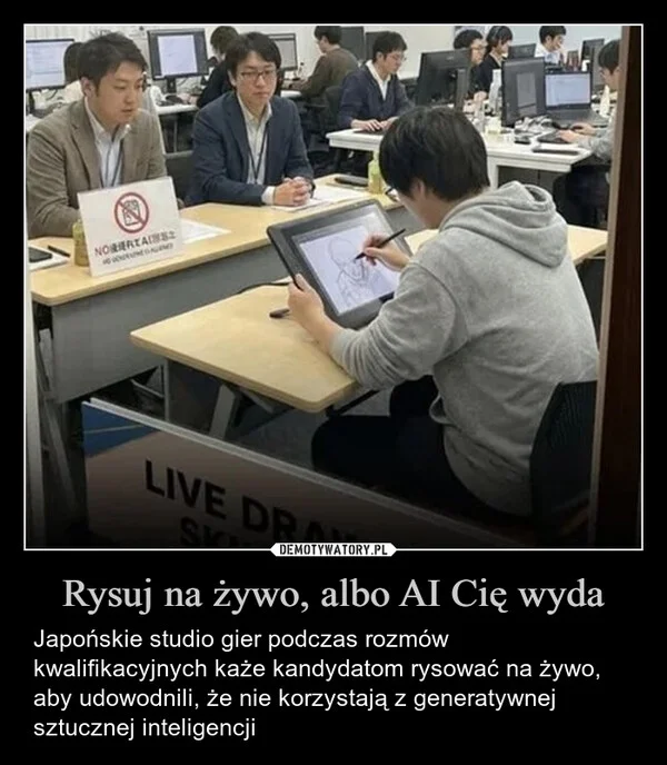 Rysuj na żywo, albo AI Cię wyda