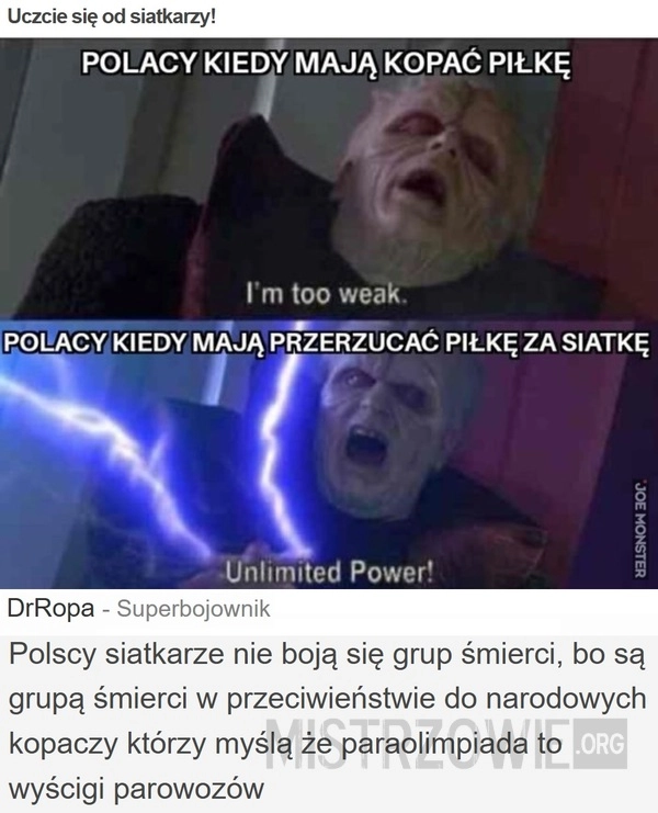 
    Uczcie się od siatkarzy!