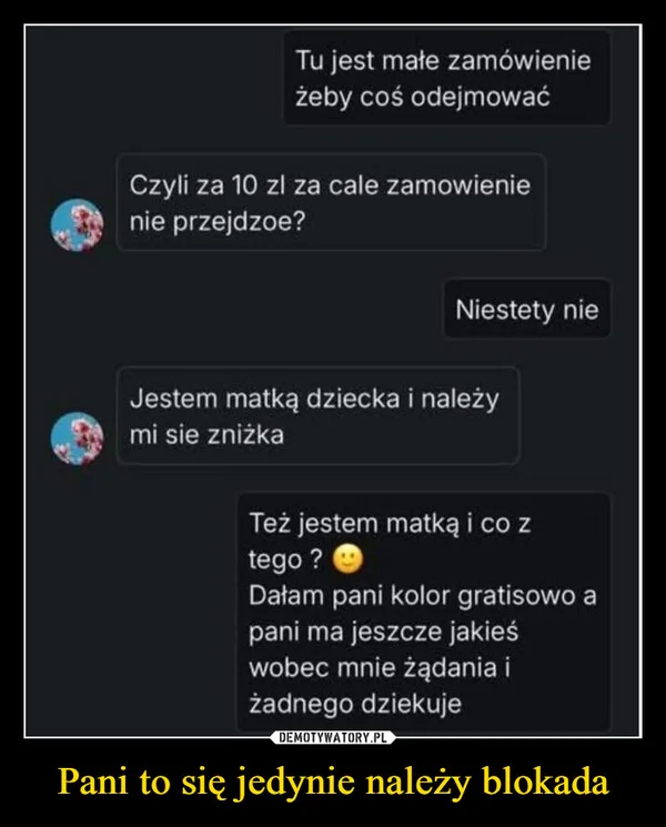 
    Pani to się jedynie należy blokada