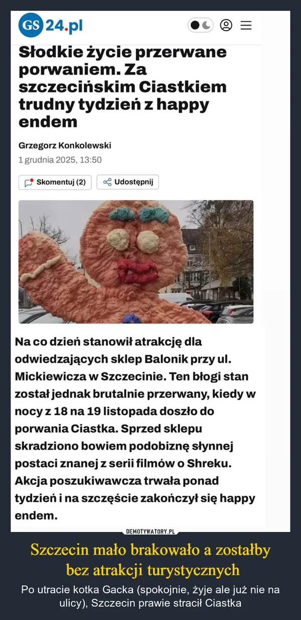 Szczecin mało brakowało a zostałby bez atrakcji turystycznych