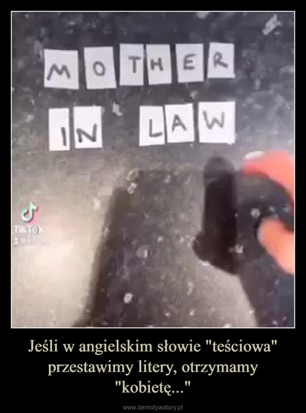 Jeśli w angielskim słowie 