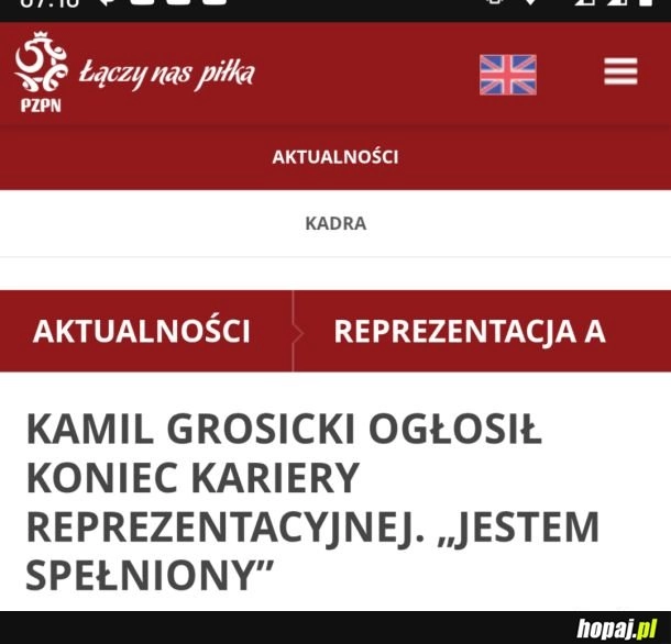 Po takim meczu na bank