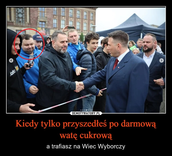 
    Kiedy tylko przyszedłeś po darmową watę cukrową
