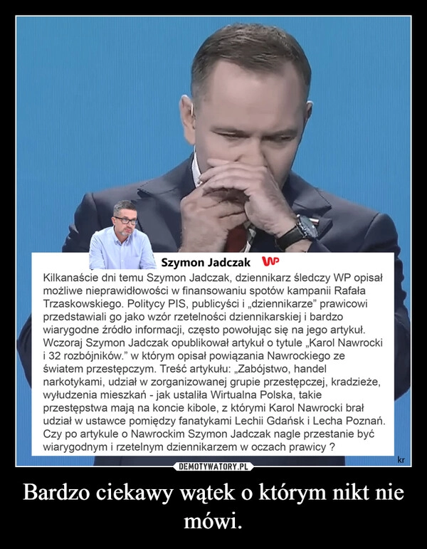 
    Bardzo ciekawy wątek o którym nikt nie mówi.