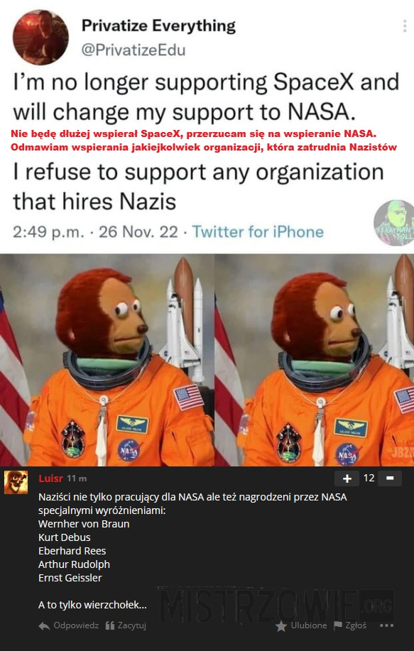 Teraz wspieram NASA!