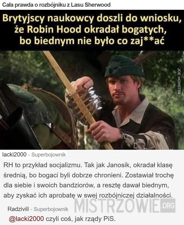 
    Cała prawda o rozbójniku z Lasu Sherwood