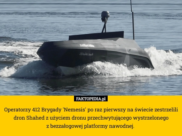 Operatorzy 412 Brygady 'Nemesis' po raz pierwszy na świecie zestrzelili