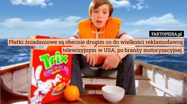 Płatki śniadaniowe są obecnie drugim co do wielkości reklamodawcą telewizyjnym