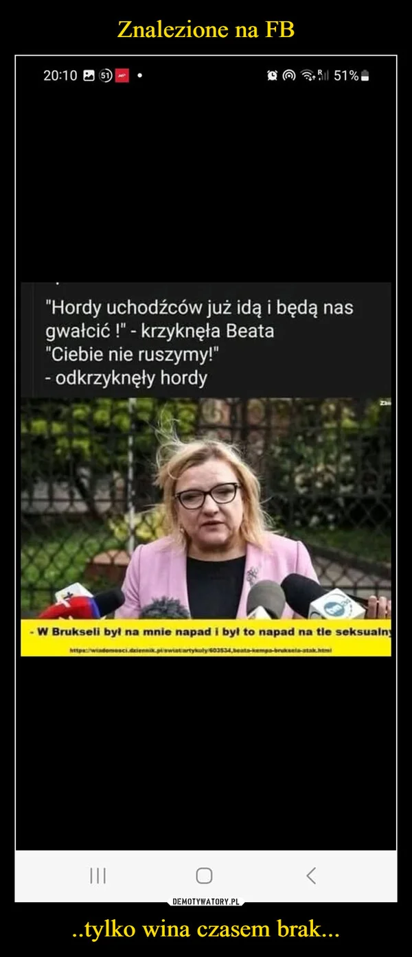 
    Znalezione na FB ..tylko wina czasem brak...