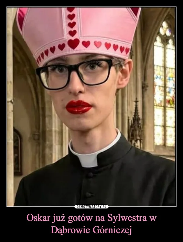 
    Oskar już gotów na Sylwestra w Dąbrowie Górniczej