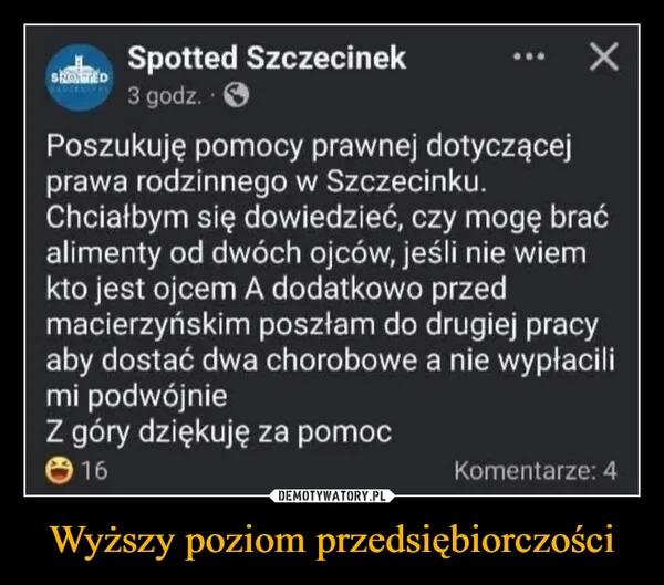 
    Wyższy poziom przedsiębiorczości