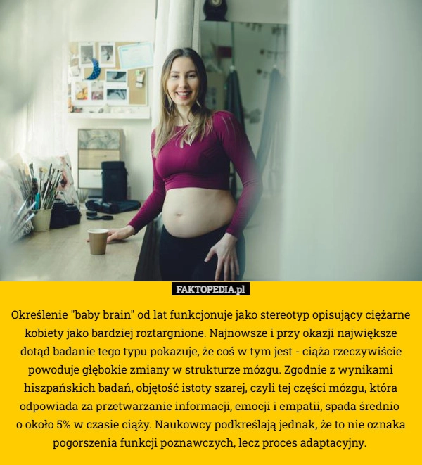 
    Określenie "baby brain" od lat funkcjonuje jako stereotyp opisujący