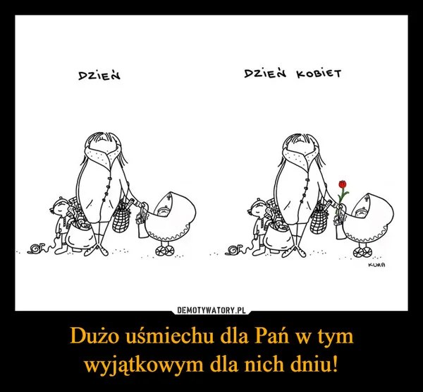 
    Dużo uśmiechu dla Pań w tym wyjątkowym dla nich dniu!