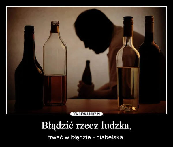 
    Błądzić rzecz ludzka,