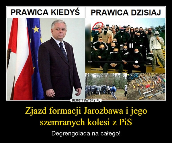 
    Zjazd formacji Jarozbawa i jego szemranych kolesi z PiS