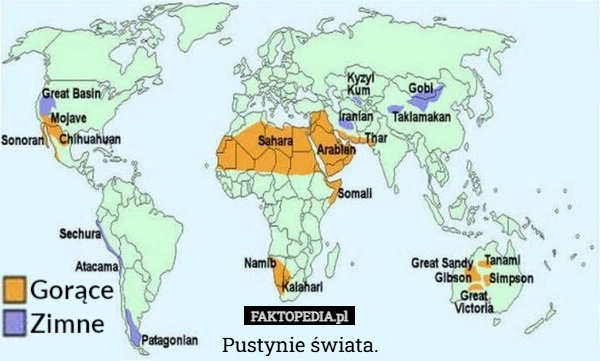 
    Pustynie świata.