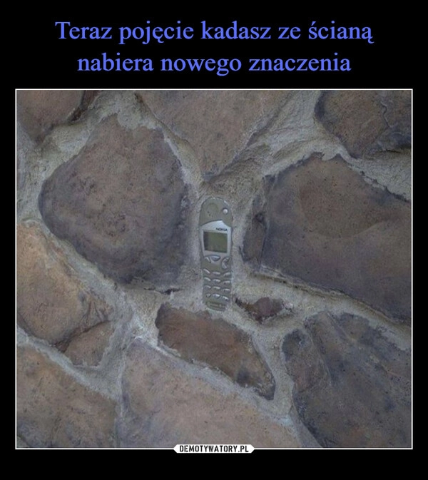 Teraz pojęcie kadasz ze ścianą nabiera nowego znaczenia