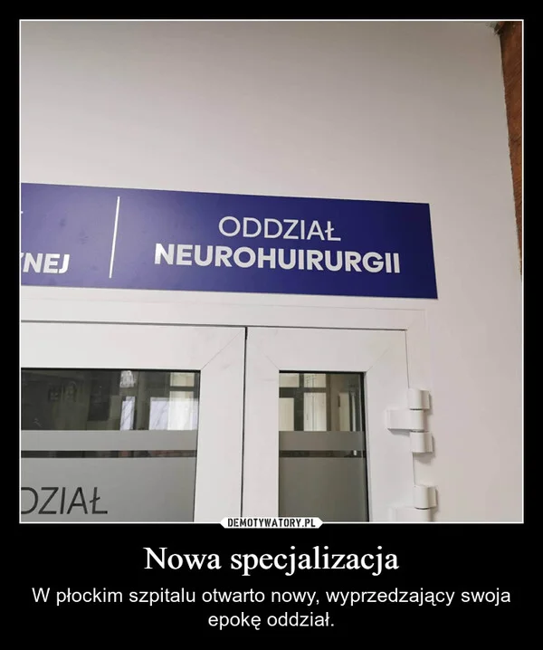 Nowa specjalizacja