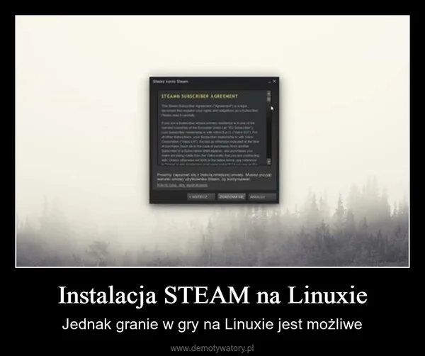 
    Instalacja STEAM na Linuxie