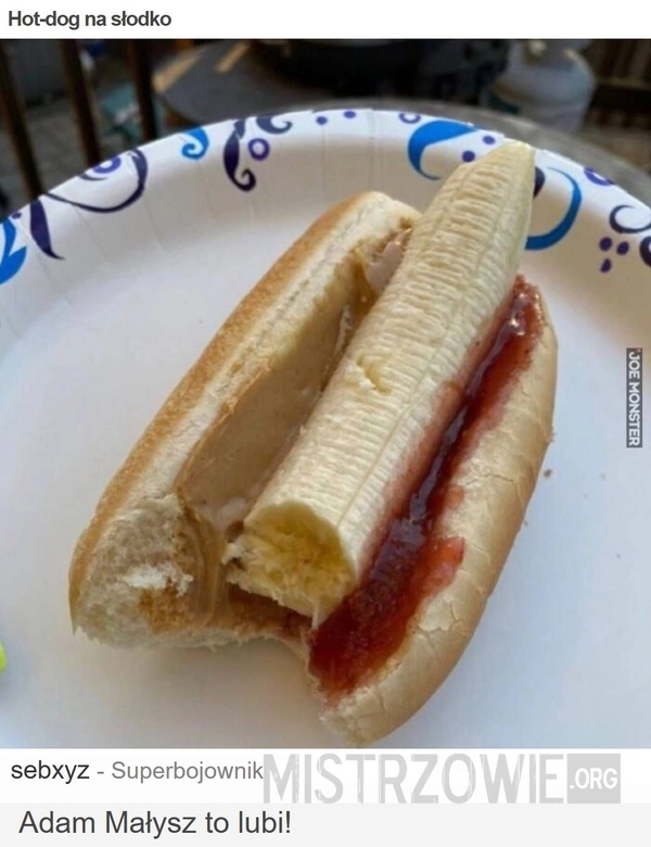 
    Hot-dog na słodko