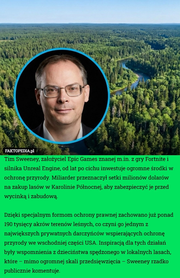 
    Tim Sweeney, założyciel Epic Games znanej m.in. z gry Fortnite i silnika