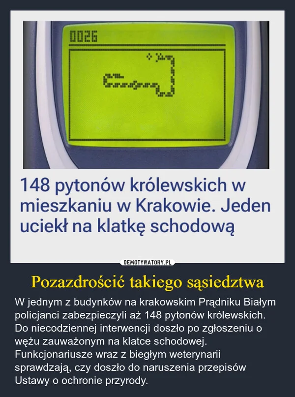 
    Pozazdrościć takiego sąsiedztwa