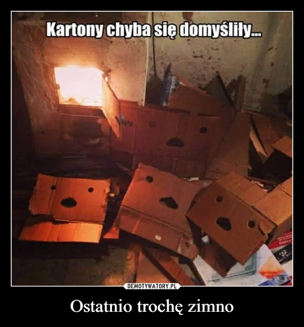 
    Ostatnio trochę zimno