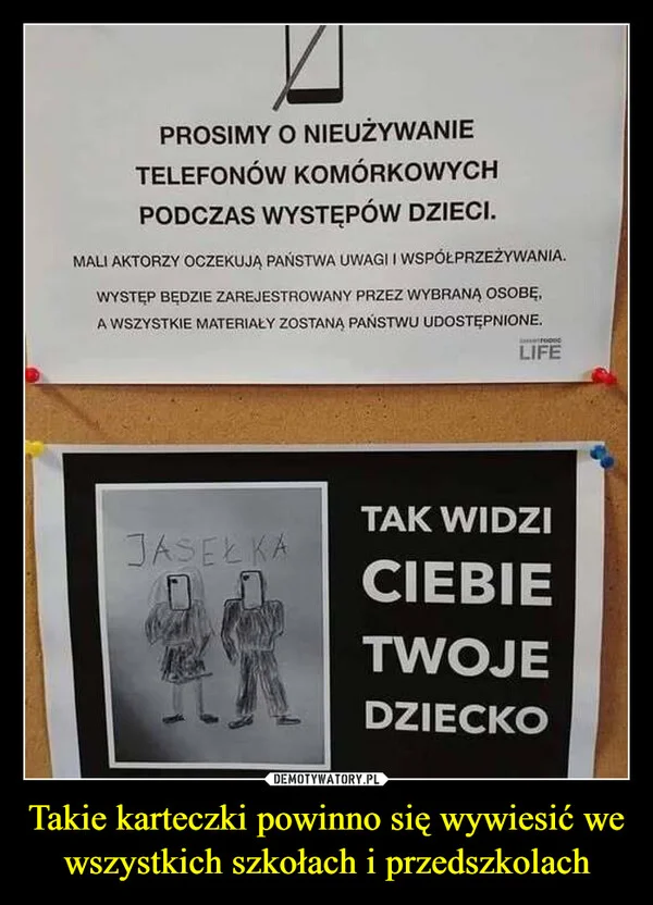 
    Takie karteczki powinno się wywiesić we wszystkich szkołach i przedszkolach