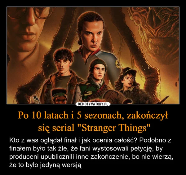 
    Po 10 latach i 5 sezonach, zakończył się serial 