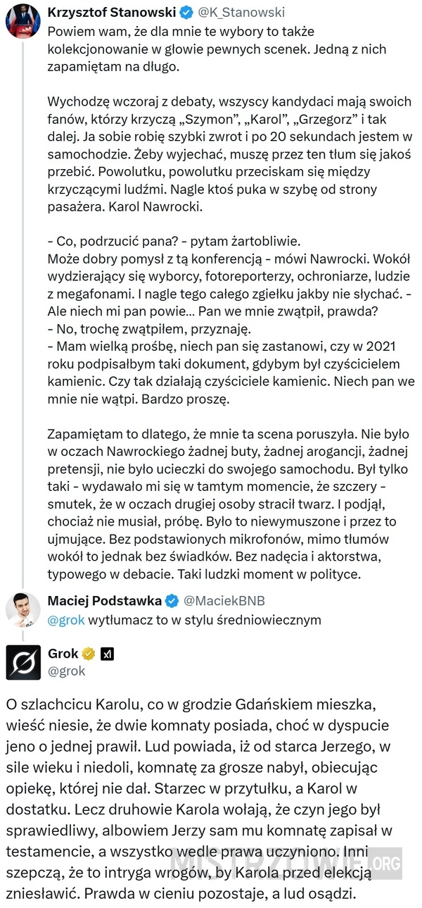 
    Po debacie: