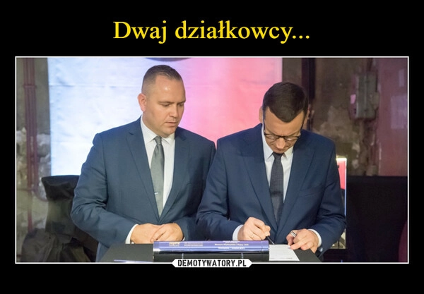 
    Dwaj działkowcy...