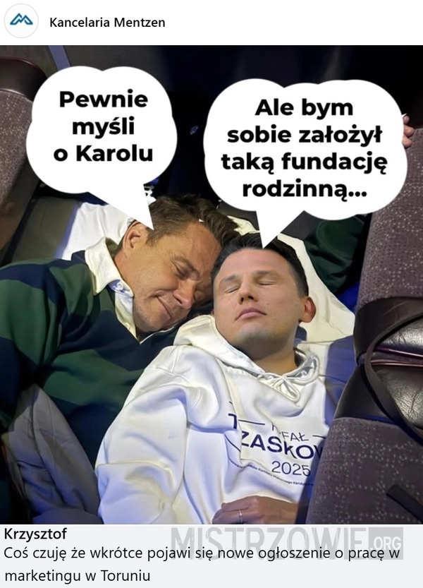 
    Pewnie myśli o...