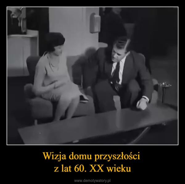
    Wizja domu przyszłości z lat 60. XX wieku