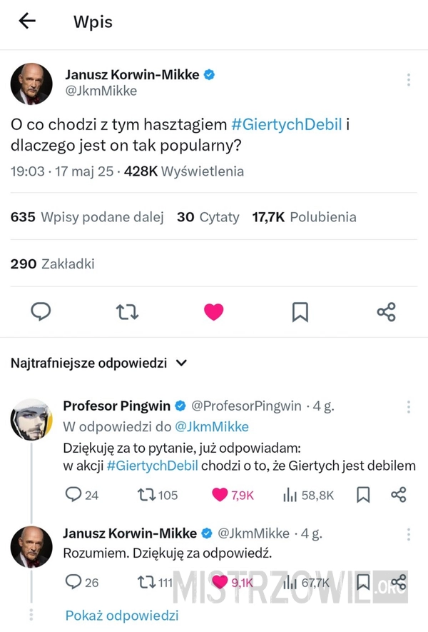
    #GiertychDebil