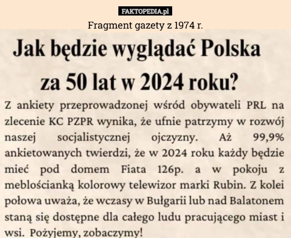 Fragment gazety z 1974 r.