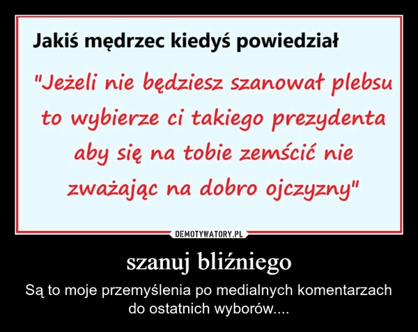 szanuj bliźniego