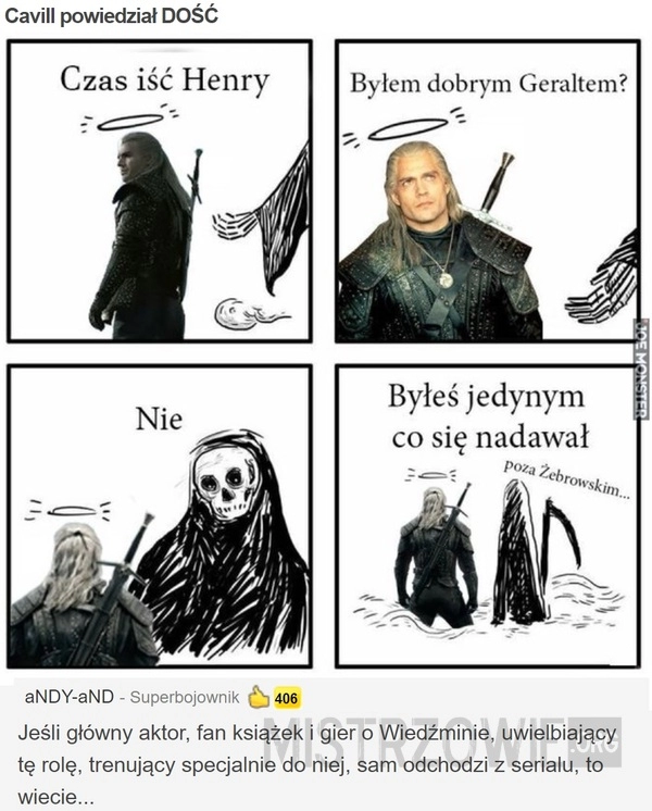 
    
			Cavill powiedział DOŚĆ					