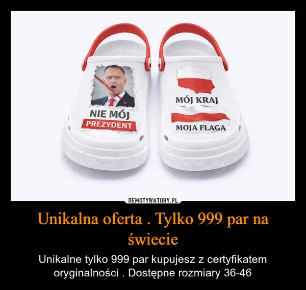 
    Unikalna oferta . Tylko 999 par na świecie