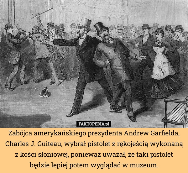 Zabójca amerykańskiego prezydenta Andrew Garfielda, Charles J. Guiteau,