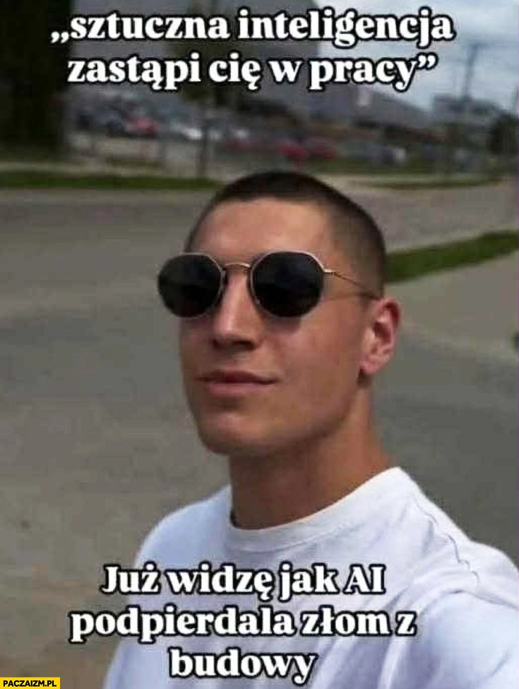 
    Sztuczna inteligencja zastąpi cię w pracy już widzę jak AI podpierdziela złom z budowy