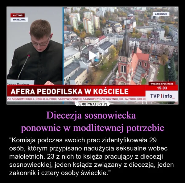 
    Diecezja sosnowiecka ponownie w modlitewnej potrzebie
