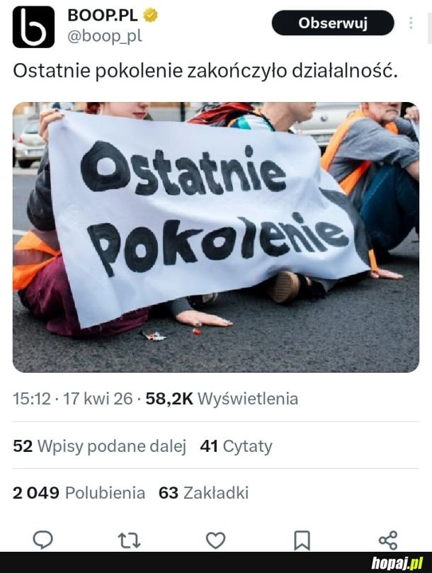 
    Co prawda niczego nie osiągnęli, ale za to w***li mnóstwo osób