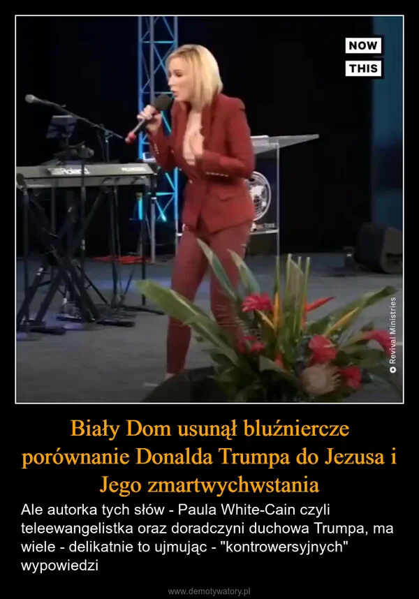 
    Biały Dom usunął bluźniercze porównanie Donalda Trumpa do Jezusa i Jego zmartwychwstania