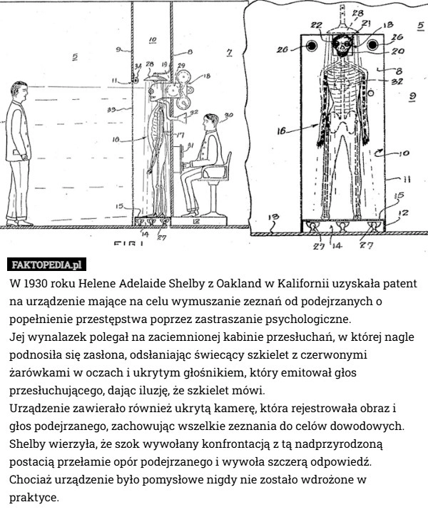 
    W 1930 roku Helene Adelaide Shelby z Oakland w Kalifornii uzyskała patent