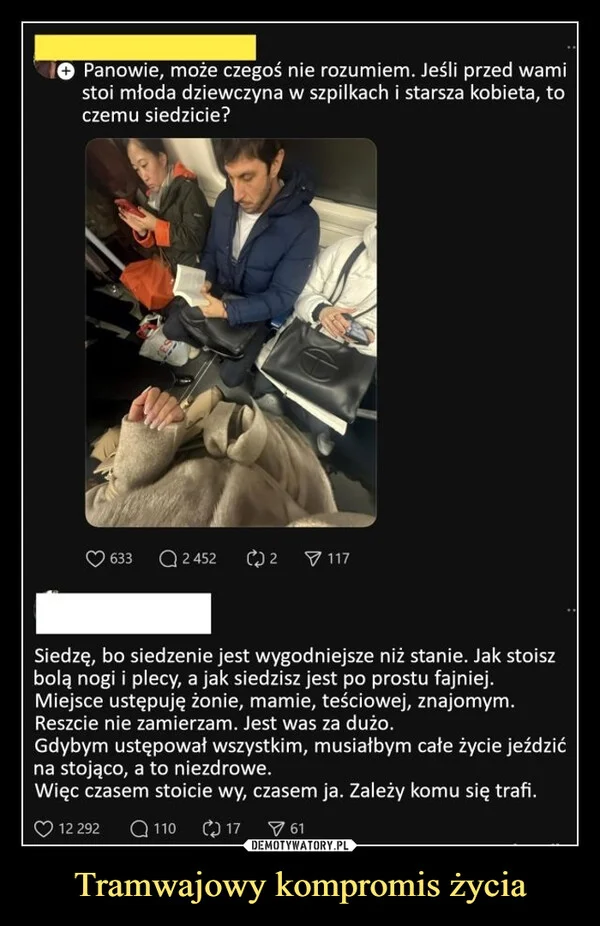 
    Tramwajowy kompromis życia