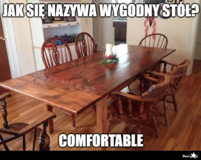 
    Wygodny stół 