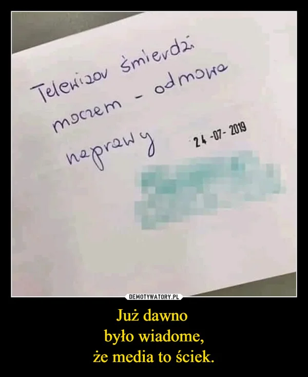 
    Już dawno było wiadome, że media to ściek.