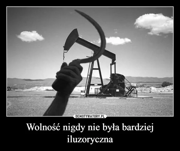 
    Wolność nigdy nie była bardziej iluzoryczna