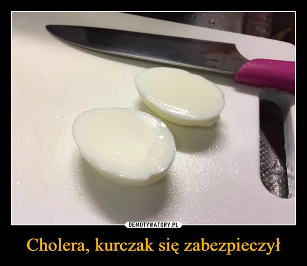 
    Cholera, kurczak się zabezpieczył