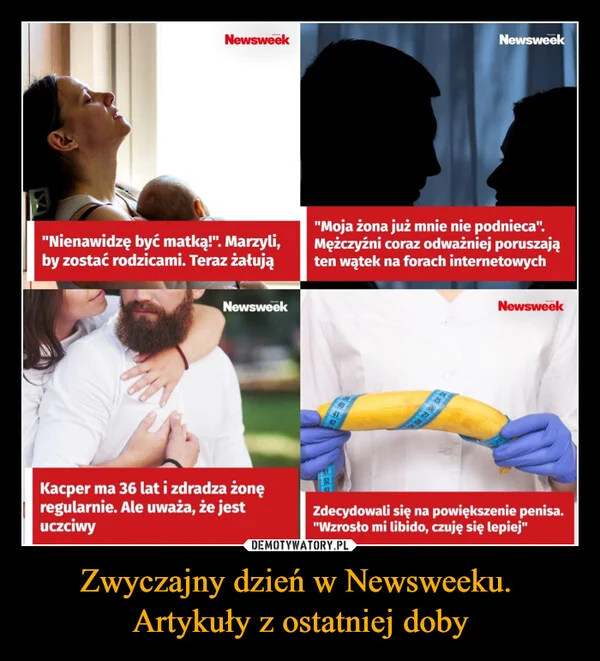 
    Zwyczajny dzień w Newsweeku. Artykuły z ostatniej doby